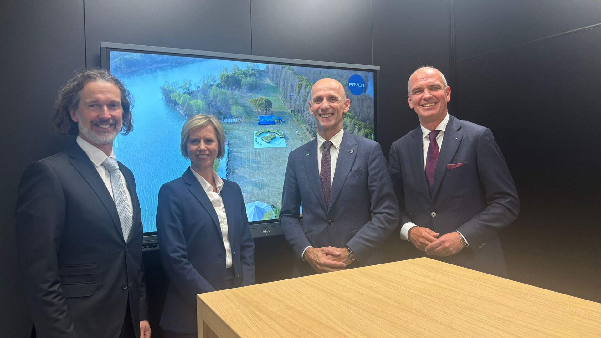 PAYER Management Team Members with State Minister Ehrenhöfer