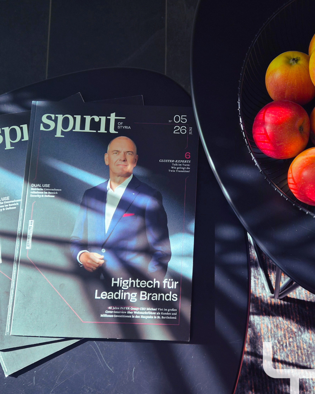 PAYER as Cover Story in SPIRIT of Styria